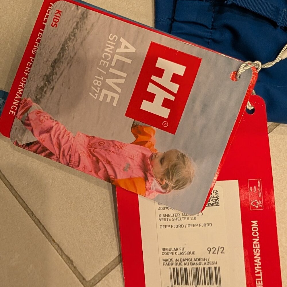 Helly Hansen Kids Shelter 2.0.Jacket (92/2) - Picture 4 of 5